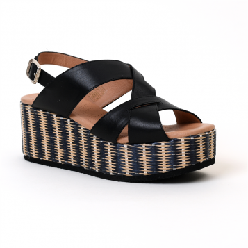 sandales compensées tud-1820 noir Gadea