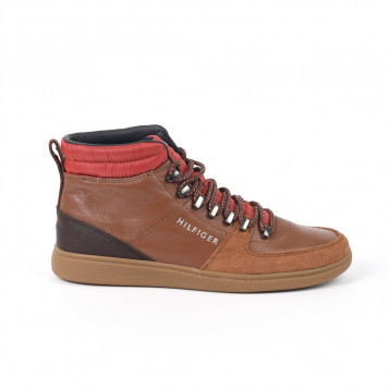 baskets core hicking inspired cupsole cognac tommy hilfiger