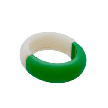 bracelets bracelet 2 color bangle vert-pearl marble Vanessa Baroni