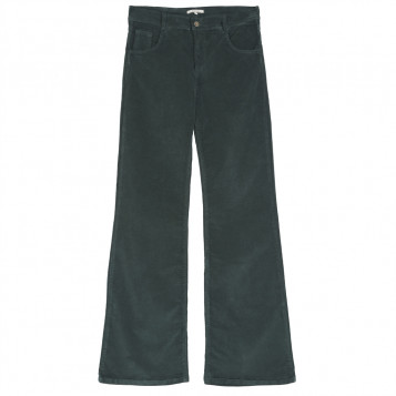 pantalons et jeans ida p066b vert sapin emile et ida