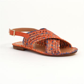 sandales & nu-pieds gaia orange aliwell