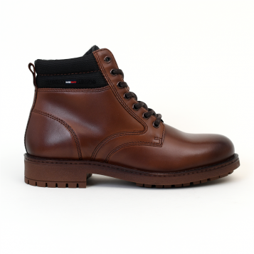 bottines classic short lace up boot marron Tommy Hilfiger